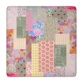 thumbnail image 1 of Pioneer Flower Floral Print Pattern Square Fitted Tablecloth with Elastic Edge,Square Table Cover,Washable Elastic Table Cover for Home Kitchen Party Decor 34"x34", 1 of 6
