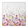 thumbnail image 1 of Pioneer Flower Floral Print Pattern Square Fitted Tablecloth with Elastic Edge,Square Table Cover,Washable Elastic Table Cover for Home Kitchen Party Decor 34"x34", 1 of 6