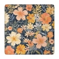 thumbnail image 1 of Pioneer Flower Floral Print Pattern Square Fitted Tablecloth with Elastic Edge,Square Table Cover,Washable Elastic Table Cover for Home Kitchen Party Decor 34"x34", 1 of 6