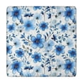 thumbnail image 1 of Pioneer Flower Floral Print Pattern Square Fitted Tablecloth with Elastic Edge,Square Table Cover,Washable Elastic Table Cover for Home Kitchen Party Decor 34"x34", 1 of 6