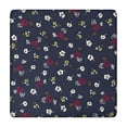 thumbnail image 1 of Pioneer Flower Floral Print Pattern Square Fitted Tablecloth with Elastic Edge,Square Table Cover,Washable Elastic Table Cover for Home Kitchen Party Decor 34"x34", 1 of 6