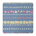 thumbnail image 1 of Pioneer Flower Floral Print Pattern Square Fitted Tablecloth with Elastic Edge,Square Table Cover,Washable Elastic Table Cover for Home Kitchen Party Decor 34"x34", 1 of 6