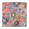 thumbnail image 1 of Pioneer Flower Floral Print Pattern Square Fitted Tablecloth with Elastic Edge,Square Table Cover,Washable Elastic Table Cover for Home Kitchen Party Decor 34"x34", 1 of 6