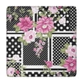 thumbnail image 1 of Pioneer Flower Floral Print Pattern Square Fitted Tablecloth with Elastic Edge,Square Table Cover,Washable Elastic Table Cover for Home Kitchen Party Decor 34"x34", 1 of 6