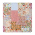 thumbnail image 1 of Pioneer Flower Floral Print Pattern Square Fitted Tablecloth with Elastic Edge,Square Table Cover,Washable Elastic Table Cover for Home Kitchen Party Decor 34"x34", 1 of 6
