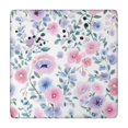thumbnail image 1 of Pioneer Flower Floral Print Pattern Square Fitted Tablecloth with Elastic Edge,Square Table Cover,Washable Elastic Table Cover for Home Kitchen Party Decor 34"x34", 1 of 6