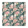 thumbnail image 1 of Pioneer Flower Floral Print Pattern Square Fitted Tablecloth with Elastic Edge,Square Table Cover,Washable Elastic Table Cover for Home Kitchen Party Decor 34"x34", 1 of 6