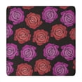 thumbnail image 1 of Pioneer Flower Floral Print Pattern Square Fitted Tablecloth with Elastic Edge,Square Table Cover,Washable Elastic Table Cover for Home Kitchen Party Decor 34"x34", 1 of 6