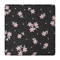 thumbnail image 1 of Pioneer Flower Floral Print Pattern Square Fitted Tablecloth with Elastic Edge,Square Table Cover,Washable Elastic Table Cover for Home Kitchen Party Decor 34"x34", 1 of 6