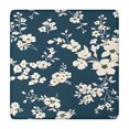 thumbnail image 1 of Pioneer Flower Floral Print Pattern Square Fitted Tablecloth with Elastic Edge,Square Table Cover,Washable Elastic Table Cover for Home Kitchen Party Decor 34"x34", 1 of 6