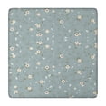 thumbnail image 1 of Pioneer Flower Floral Print Pattern Square Fitted Tablecloth with Elastic Edge,Square Table Cover,Washable Elastic Table Cover for Home Kitchen Party Decor 34"x34", 1 of 6