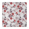 thumbnail image 1 of Pioneer Flower Floral Print Pattern Square Fitted Tablecloth with Elastic Edge,Square Table Cover,Washable Elastic Table Cover for Home Kitchen Party Decor 34"x34", 1 of 6