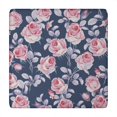 thumbnail image 1 of Pioneer Flower Floral Print Pattern Square Fitted Tablecloth with Elastic Edge,Square Table Cover,Washable Elastic Table Cover for Home Kitchen Party Decor 34"x34", 1 of 6