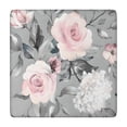 thumbnail image 1 of Pioneer Flower Floral Print Pattern Square Fitted Tablecloth with Elastic Edge,Square Table Cover,Washable Elastic Table Cover for Home Kitchen Party Decor 34"x34", 1 of 6