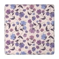 thumbnail image 1 of Pioneer Flower Floral Print Pattern Square Fitted Tablecloth with Elastic Edge,Square Table Cover,Washable Elastic Table Cover for Home Kitchen Party Decor 34"x34", 1 of 6