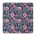 thumbnail image 1 of Pioneer Flower Floral Print Pattern Square Fitted Tablecloth with Elastic Edge,Square Table Cover,Washable Elastic Table Cover for Home Kitchen Party Decor 34"x34", 1 of 6