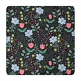 thumbnail image 1 of Pioneer Flower Floral Print Pattern Square Fitted Tablecloth with Elastic Edge,Square Table Cover,Washable Elastic Table Cover for Home Kitchen Party Decor 34"x34", 1 of 6
