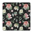 thumbnail image 1 of Pioneer Flower Floral Print Pattern Square Fitted Tablecloth with Elastic Edge,Square Table Cover,Washable Elastic Table Cover for Home Kitchen Party Decor 34"x34", 1 of 6