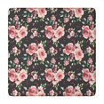 thumbnail image 1 of Pioneer Flower Floral Print Pattern Square Fitted Tablecloth with Elastic Edge,Square Table Cover,Washable Elastic Table Cover for Home Kitchen Party Decor 34"x34", 1 of 6