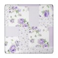 thumbnail image 1 of Pioneer Flower Floral Print Pattern Square Fitted Tablecloth with Elastic Edge,Square Table Cover,Washable Elastic Table Cover for Home Kitchen Party Decor 34"x34", 1 of 6