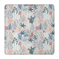 thumbnail image 1 of Pioneer Flower Floral Print Pattern Square Fitted Tablecloth with Elastic Edge,Square Table Cover,Washable Elastic Table Cover for Home Kitchen Party Decor 34"x34", 1 of 6