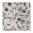 thumbnail image 1 of Pioneer Flower Floral Print Pattern Square Fitted Tablecloth with Elastic Edge,Square Table Cover,Washable Elastic Table Cover for Home Kitchen Party Decor 34"x34", 1 of 6