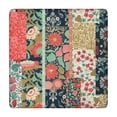 thumbnail image 1 of Pioneer Flower Floral Print Pattern Square Fitted Tablecloth with Elastic Edge,Square Table Cover,Washable Elastic Table Cover for Home Kitchen Party Decor 34"x34", 1 of 6