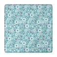thumbnail image 1 of Pioneer Flower Floral Print Pattern Square Fitted Tablecloth with Elastic Edge,Square Table Cover,Washable Elastic Table Cover for Home Kitchen Party Decor 34"x34", 1 of 6