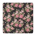 thumbnail image 1 of Pioneer Flower Floral Print Pattern Square Fitted Tablecloth with Elastic Edge,Square Table Cover,Washable Elastic Table Cover for Home Kitchen Party Decor 34"x34", 1 of 6