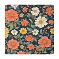 thumbnail image 1 of Pioneer Flower Floral Print Pattern Square Fitted Tablecloth with Elastic Edge,Square Table Cover,Washable Elastic Table Cover for Home Kitchen Party Decor 34"x34", 1 of 6