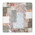 thumbnail image 1 of Pioneer Flower Floral Print Pattern Square Fitted Tablecloth with Elastic Edge,Square Table Cover,Washable Elastic Table Cover for Home Kitchen Party Decor 34"x34", 1 of 6