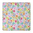 thumbnail image 1 of Pioneer Flower Floral Print Pattern Square Fitted Tablecloth with Elastic Edge,Square Table Cover,Washable Elastic Table Cover for Home Kitchen Party Decor 34"x34", 1 of 6