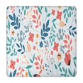 thumbnail image 1 of Pioneer Flower Floral Print Pattern Square Fitted Tablecloth with Elastic Edge,Square Table Cover,Washable Elastic Table Cover for Home Kitchen Party Decor 34"x34", 1 of 6