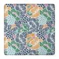 thumbnail image 1 of Pioneer Flower Floral Print Pattern Square Fitted Tablecloth with Elastic Edge,Square Table Cover,Washable Elastic Table Cover for Home Kitchen Party Decor 36"x36", 1 of 6