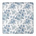 thumbnail image 1 of Pioneer Flower Floral Print Pattern Square Fitted Tablecloth with Elastic Edge,Square Table Cover,Washable Elastic Table Cover for Home Kitchen Party Decor 36"x36", 1 of 6