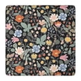 thumbnail image 1 of Pioneer Flower Floral Print Pattern Square Fitted Tablecloth with Elastic Edge,Square Table Cover,Washable Elastic Table Cover for Home Kitchen Party Decor 36"x36", 1 of 6