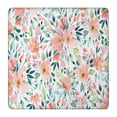 thumbnail image 1 of Pioneer Flower Floral Print Pattern Square Fitted Tablecloth with Elastic Edge,Square Table Cover,Washable Elastic Table Cover for Home Kitchen Party Decor 36"x36", 1 of 6