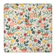 thumbnail image 1 of Pioneer Flower Floral Print Pattern Square Fitted Tablecloth with Elastic Edge,Square Table Cover,Washable Elastic Table Cover for Home Kitchen Party Decor 36"x36", 1 of 6