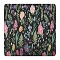 thumbnail image 1 of Pioneer Flower Floral Print Pattern Square Fitted Tablecloth with Elastic Edge,Square Table Cover,Washable Elastic Table Cover for Home Kitchen Party Decor 36"x36", 1 of 6