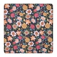 thumbnail image 1 of Pioneer Flower Floral Print Pattern Square Fitted Tablecloth with Elastic Edge,Square Table Cover,Washable Elastic Table Cover for Home Kitchen Party Decor 36"x36", 1 of 6