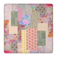 thumbnail image 1 of Pioneer Flower Floral Print Pattern Square Fitted Tablecloth with Elastic Edge,Square Table Cover,Washable Elastic Table Cover for Home Kitchen Party Decor 36"x36", 1 of 6
