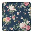 thumbnail image 1 of Pioneer Flower Floral Print Pattern Square Fitted Tablecloth with Elastic Edge,Square Table Cover,Washable Elastic Table Cover for Home Kitchen Party Decor 36"x36", 1 of 6