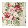 thumbnail image 1 of Pioneer Flower Floral Print Pattern Square Fitted Tablecloth with Elastic Edge,Square Table Cover,Washable Elastic Table Cover for Home Kitchen Party Decor 36"x36", 1 of 6