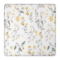 thumbnail image 1 of Pioneer Flower Floral Print Pattern Square Fitted Tablecloth with Elastic Edge,Square Table Cover,Washable Elastic Table Cover for Home Kitchen Party Decor 36"x36", 1 of 6