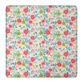 thumbnail image 1 of Pioneer Flower Floral Print Pattern Square Fitted Tablecloth with Elastic Edge,Square Table Cover,Washable Elastic Table Cover for Home Kitchen Party Decor 36"x36", 1 of 6