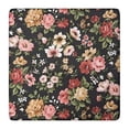 thumbnail image 1 of Pioneer Flower Floral Print Pattern Square Fitted Tablecloth with Elastic Edge,Square Table Cover,Washable Elastic Table Cover for Home Kitchen Party Decor 36"x36", 1 of 6
