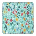 thumbnail image 1 of Pioneer Flower Floral Print Pattern Square Fitted Tablecloth with Elastic Edge,Square Table Cover,Washable Elastic Table Cover for Home Kitchen Party Decor 36"x36", 1 of 6