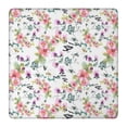 thumbnail image 1 of Pioneer Flower Floral Print Pattern Square Fitted Tablecloth with Elastic Edge,Square Table Cover,Washable Elastic Table Cover for Home Kitchen Party Decor 36"x36", 1 of 6