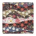thumbnail image 1 of Pioneer Flower Floral Print Pattern Square Fitted Tablecloth with Elastic Edge,Square Table Cover,Washable Elastic Table Cover for Home Kitchen Party Decor 36"x36", 1 of 6