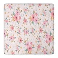 thumbnail image 1 of Pioneer Flower Floral Print Pattern Square Fitted Tablecloth with Elastic Edge,Square Table Cover,Washable Elastic Table Cover for Home Kitchen Party Decor 36"x36", 1 of 6